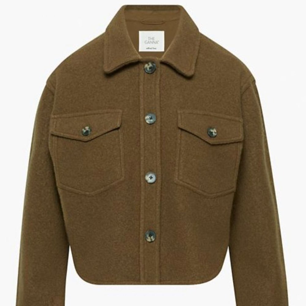 Aritzia Ganna Wool Brown Jacket